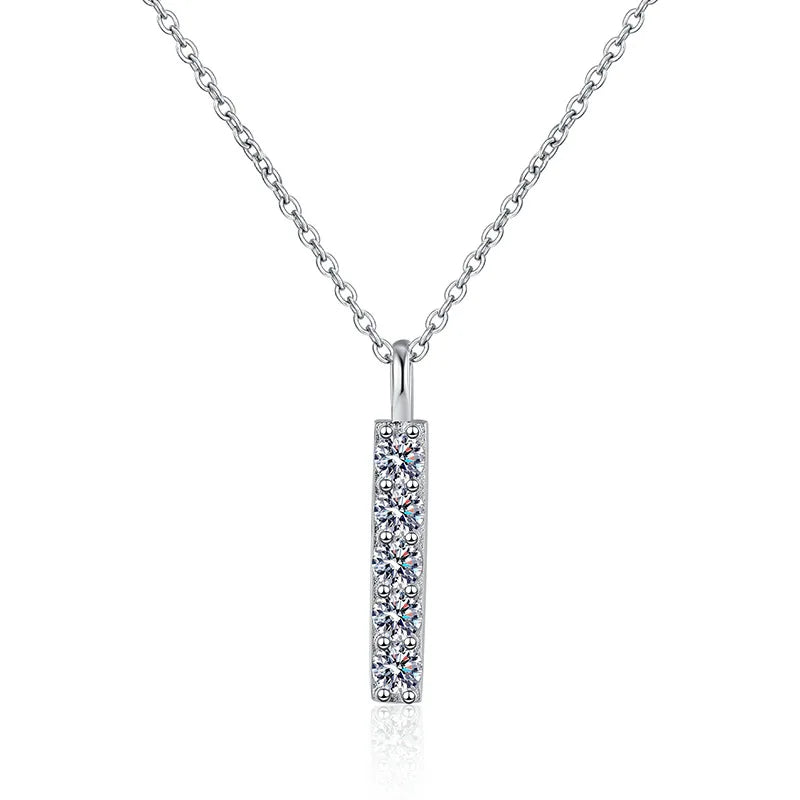 Eternity Bar Pendant Necklace