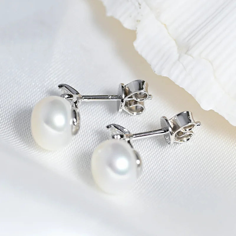 Timeless Grace Pearl Studs