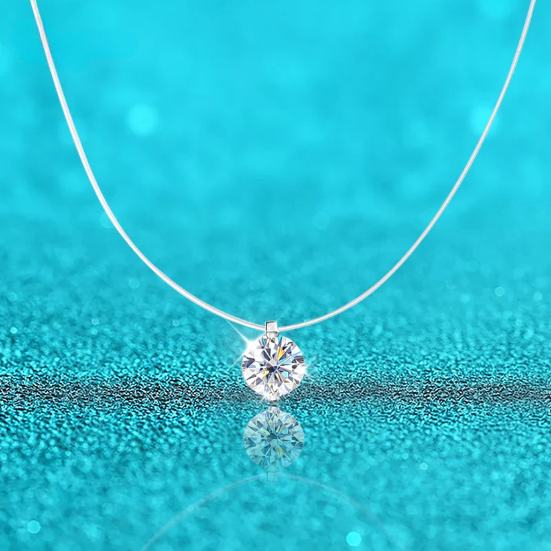 Halo Solitaire Necklace